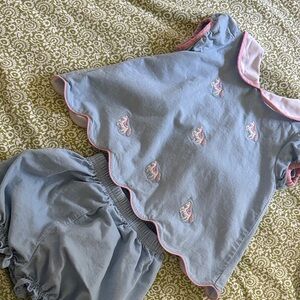 Blue and Pink Kids Outfit Set